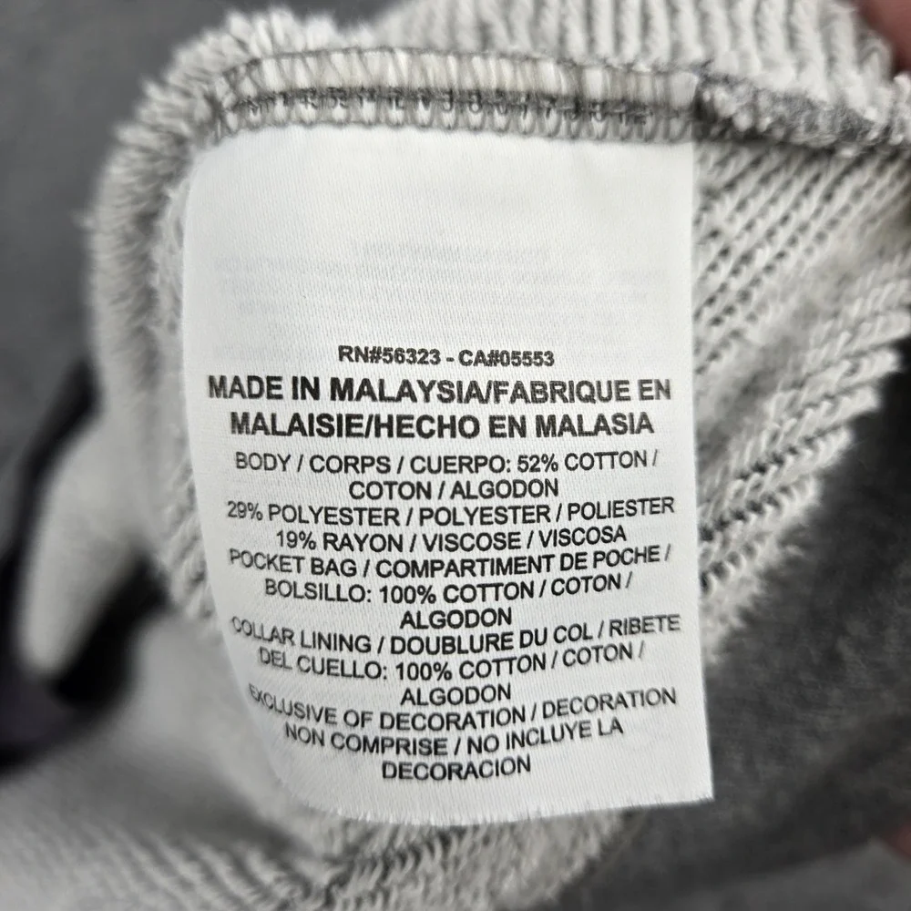 Nike Sportswear Spellout Womens Size XL Gray Funnel Neck Pullover Sweatshirt - Picture 7 of 11